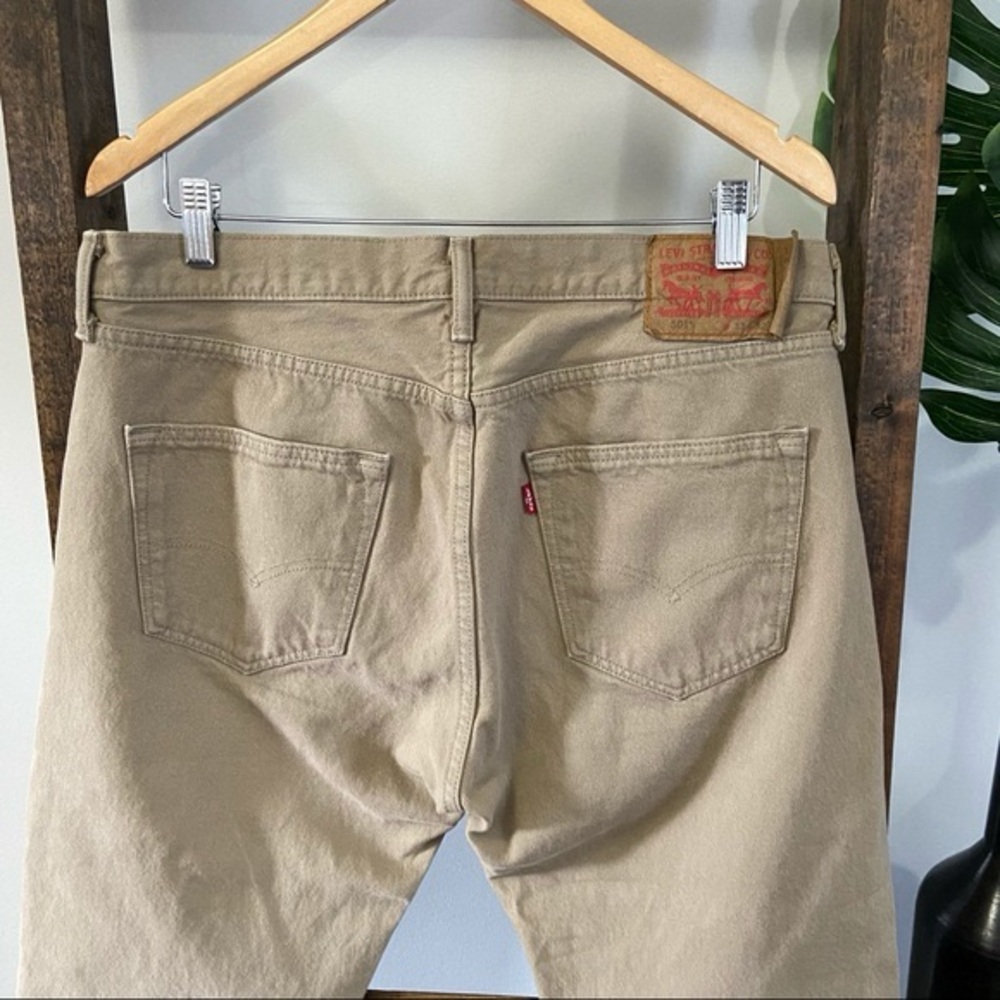Levis Men straight tan jeans